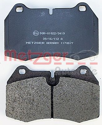 METZGER 1170577 Bremsbelagsatz, Scheibenbremse